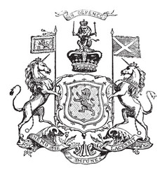 Royal Arms Of Scotland Vintage