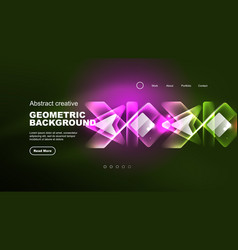 Abstract Background Landing Page Geometric Shape