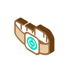 Chest Heart Rate Monitor Isometric Icon