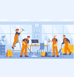 Cleaning Workers Concept