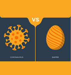 Coronavirus Or Happy Easter Creative Concept