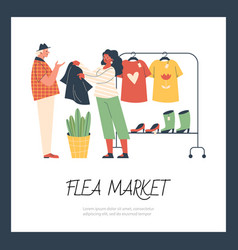 Flea Market Or Rag Fair Banner Poster Mockup