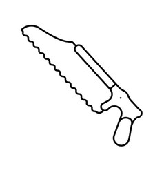 Bone Saw Line Icon