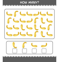 How Many Cartoon Crookneck Squash Counting Game