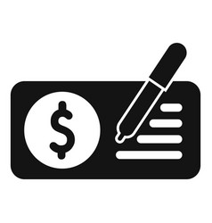 Writing Profit Bill Icon Simple Business