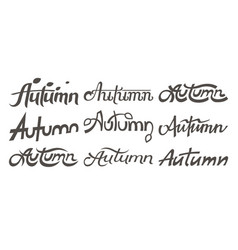 Autumn Word Lettering For Posters And Design Or