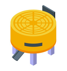 Electric Cement Mixer Icon Isometric