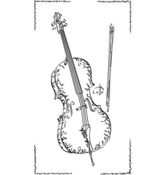 Drawing Of Cello