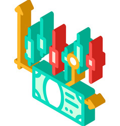 Japanese Candles Isometric Icon