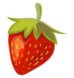 Strawberry Icon Red Summer Ripe Cartoon Berry