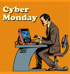 Cyber Monday Computer And Human