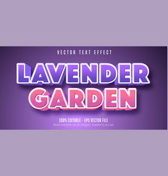 Lavender Garden Text Effect Editable Font Style