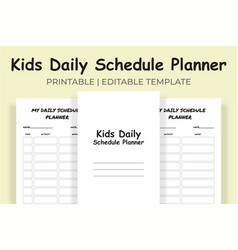 Kids Daily Schedule Planner Kdp Interior