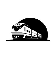 Logo Of Train Tram Icon Metro Silhouette Isolated