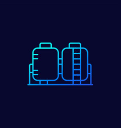 Tanks Industrial Storage Line Icon