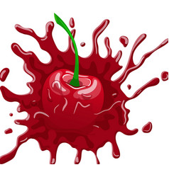 Cherry Splash Cartoon