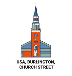 Usa Burlington Church Street Travel Landmark