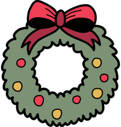 Hand Drawn Christmas Wreath