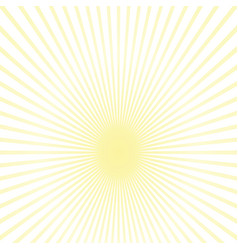 Sun Rays Retro Vintage Style On Yellow Background