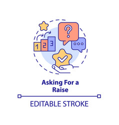 Asking For Raise Concept Icon