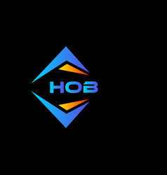 Hob Abstract Technology Logo Design On Black