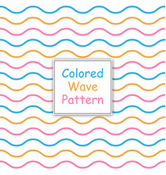 Seamless Colored Wave Pattern