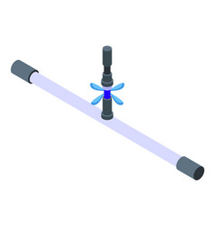 Water Pump Icon Isometric Pipe System