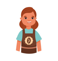 Cartoon Barista Girl