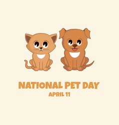 National Pet Day Icon Set