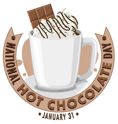 National Hot Chocolate Day Banner Design