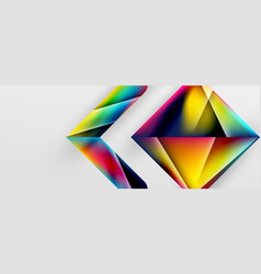 Triangle Fluid Color Gradient Abstract Background