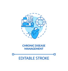 Chronic Disease Management Concept Icon