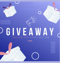 Gradient Posts Giveaway Template