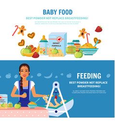 Baby Food 2 Flat Banners