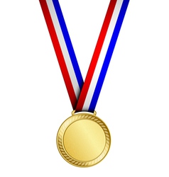 1st place gold medal Royalty Free Vector Image