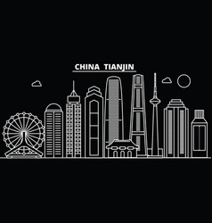 Tianjin Silhouette Skyline China