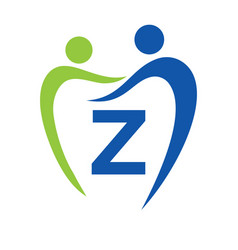 Dentistry Clinic Logo On Letter Z Concept Family