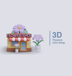 Flower Mini Shop Kiosk Small Business