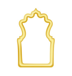 3d Golden Frame Islamic Gold Arch