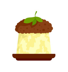 Greek Jelly Cake Icon Flat Isolated