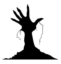 Zombie Hand Coming Out Of The Ground Silhouette