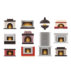 Home Fireplace Collection Cartoon House Hearth