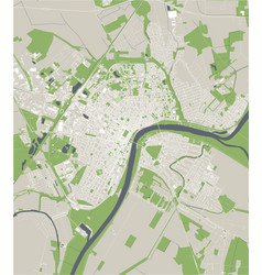 Map Of The City Of Szeged Hungary