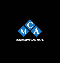 Mca Letter Logo Design On Black Background