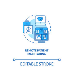 Remote Patient Monitoring Concept Icon