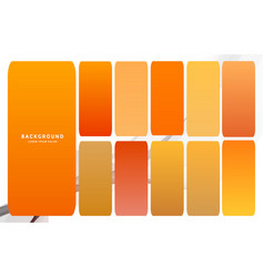 Bright Orange Autumn Color Gradients Set