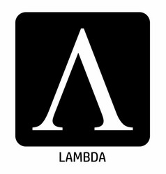 Lambda Greek Letter Icon