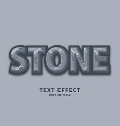 3d Cartoon Stone Text Style Effect