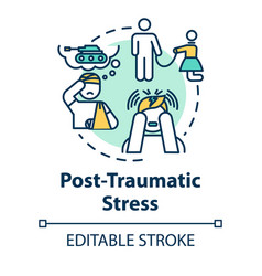 Post Traumatic Stress Concept Icon Ptsd