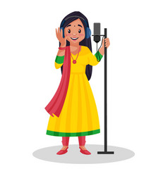 Punjabi Girl Singer Cartoon